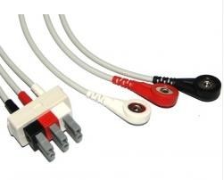 China TPU Philips ECG Cables / Lead Shielded Cable 3.6 Metre For All AA- Plug System supplier